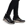Rieker Front Zip Wedge Ankle Boot - Black Leopard